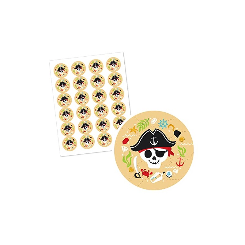 Big Dot of Happiness Pirate Ship Adventures - Skull Birthday