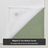 YOSTEV Sage Green No Hook Shower Curtain with Snap-in Fabric