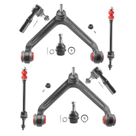 4WD Front End 8pc Suspension Kit for 2002-2005 Dodge Ram 1500, Upgrade Polyurethane Bushings, 2 Upper Control Arms + 2 Lower Ball Joints + 2 Sway Bar Links + 2 Outer Tie Rods