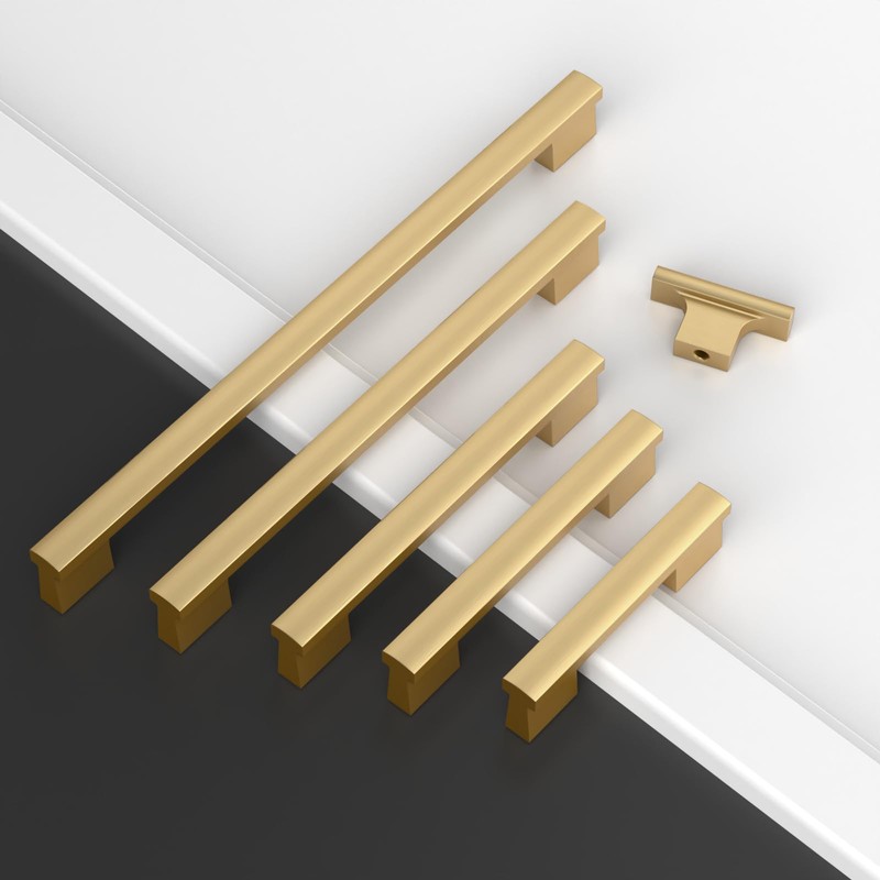 Amerdeco 10 Pack Champagne Bronze Cabinet Knobs 2 Inch (50MM)