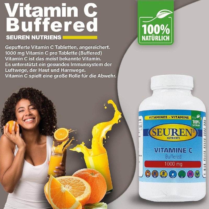 Seuren Nutrients | Vitamin C 1000 mg 100 Tabletten |