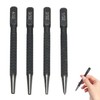 Debbery 4Pcs Positioning Punch Set, Portable Nail Punch, Metal Knurled