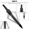 12pcs Archery Bow Hunting Tips Arrow Heads Screw 100 Grain