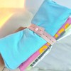 100Pcs Elastic Band with Buttonholes Stretchable Reusable Roll Up Clothes