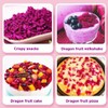 Dried Diced Dragon Fruit 4.93OZ/140G Dried Dragon Fruit Chips Snack,Cubes,