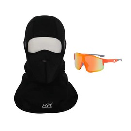Shamofeng Winter Balaclava SKi Mask for Men Women Warm Magnetic Face Mask Thermal Face Cover for Cold Weather Motorcycle Snowboard Cycling Windproof Face Mask - Color: Balaclava&Sunglasses(OG)