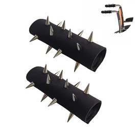 1 Pair Wheelchair Handle Spikes, Anti-grab Wheelchair Handle Grips，Wheelchair Handle Covers with Spikes to Enhance Personal Safety and Independence, Perfect Accessories for Wheelchair Users(diving cloth)