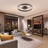 Ceiling Light Fixture Flush Mount Ceiling Lamp Black Farmhouse Chandelier