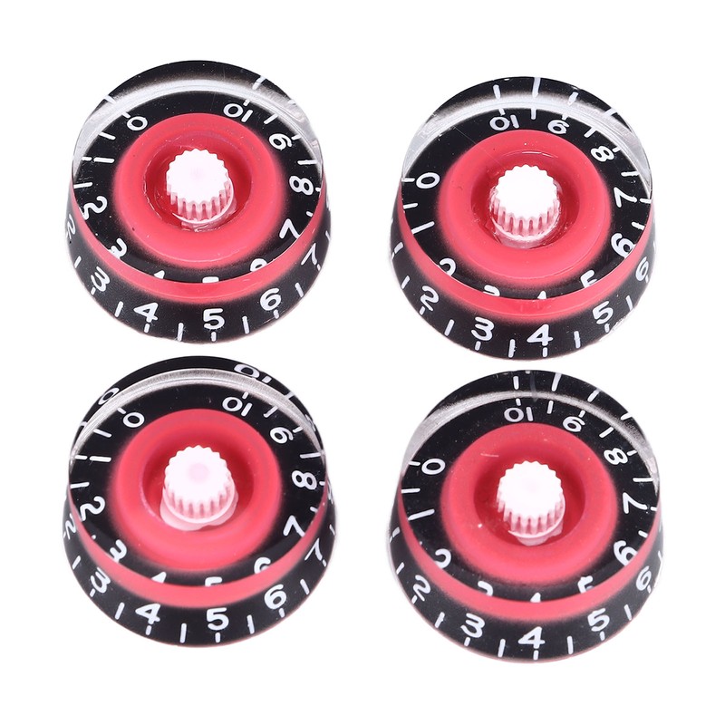 4Pcs Electric Guitar Knob Set Acrylic Volume Tone Control Guitar