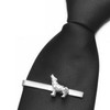 Asienice Wolf Tie Clip, Silver Tie Clip for Gentlemen Wedding,