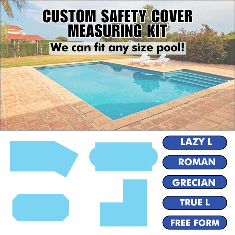 Freetime Fun Rectangle Pool Safety Covers for Inground Pools -