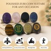Trrystals Natural Gemstone Zibu Coin – Reiki Healing Symbol, Energy