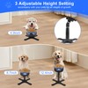 Dog Bowls Elevated Adjustable Stand, Raised Bowl with 3 Heights