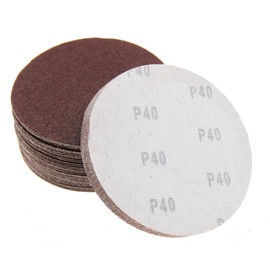 eMagTech Sandpaper 150 mm Velcro Sanding Sheets, Sanding Discs Set for Random Orbital Sanders, 40/60/80/100/120 Grit, Total 50 Pieces