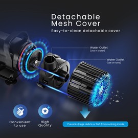 VIVOHOME Electric 100W 1600GPH Submersible Water Pump for Koi Pond Pool Waterfall Fountains Fish Tank and Aquarium