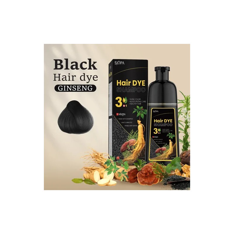 Mopoyat Shampoo Tinte Instantáneo Cubre Canas Natural
