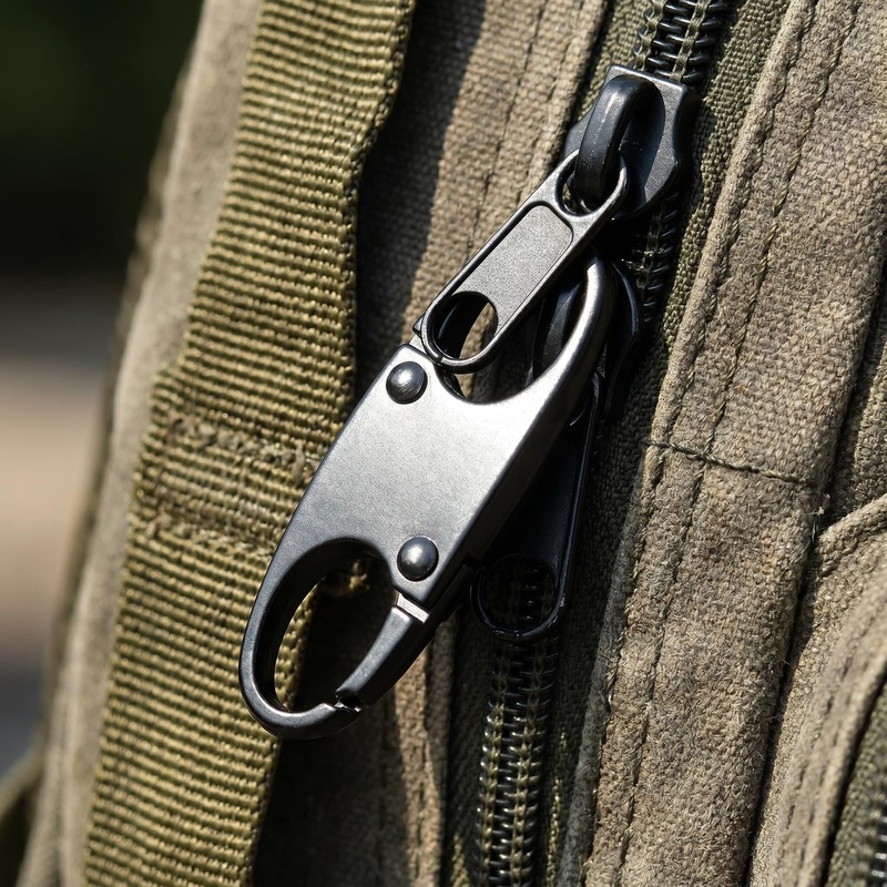 20 Pack Mini Double Opening Carabiner Clips, Small Zipper Pull