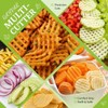 Stainless Steel Crinkle Cutter for Potatoes – Wavy Vegetable Slicer