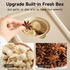 UFORU Rice Dispenser, Rice Storage Container with Measuring Cup for