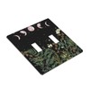 Pine Forest Green Witch Moon Phase Toggle Light Switch Wall