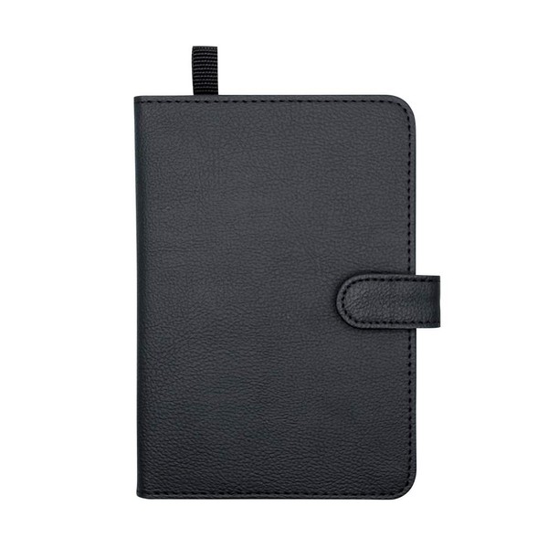 Aimedia A02 Thin Card Case, Bifold Card Case, Black, 24 Card Slots, Leather Style, Credit Card Case, Commuter Holder, Pass Case, Business Card Case, Unisex