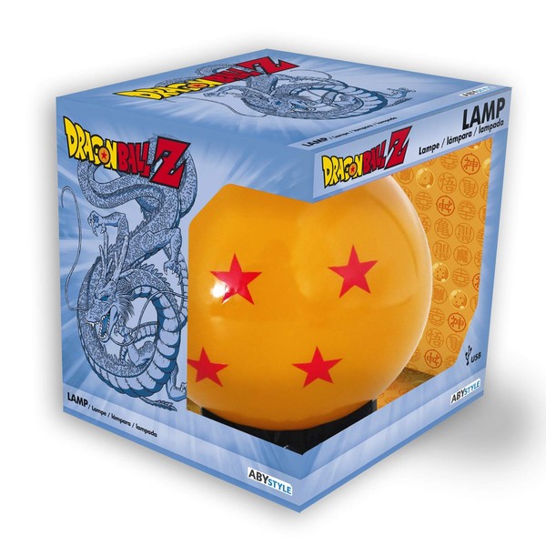 Dragon Ball 3D LED Mood Light Crystal Ball Orange/Black Plastic with USB Connection in Gift Box
