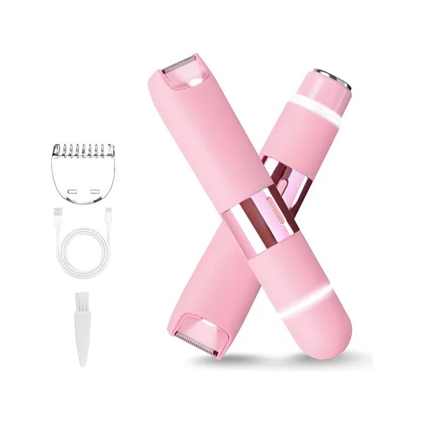 Depiladora Multifunción Femenina 2 En 1 Con Luz Recargable