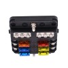 ZXMT 6-Way Car Marine Fuse Box Block Holder with LED