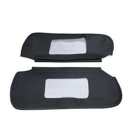 Zieichy Left and Right Side Car Sun Visor Cover Pair for Chevy Camaro 1993-2002, Sunvisor Covering Compatible with Firebird 1993-2002, Microfiber Leather,Trim-Gray Stitch