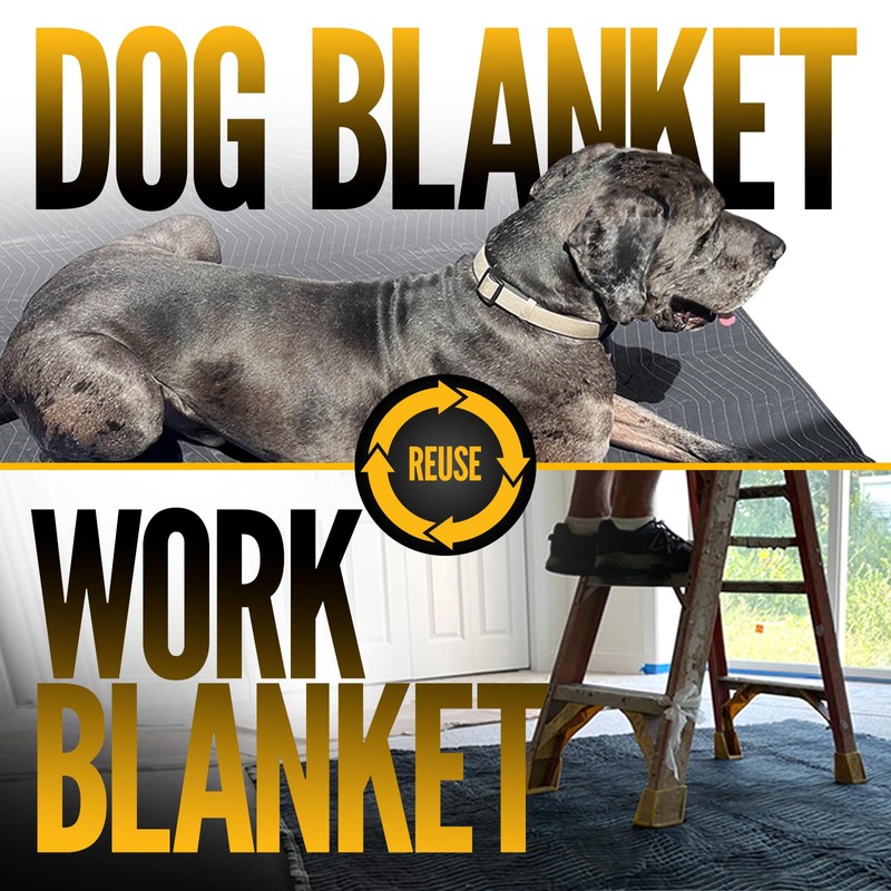 US Cargo Control Moving Blankets 72"x80" MBDELUXE65 Econo Deluxe, (65