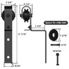 skysen Heavy Duty Sliding Barn Door Hardware Single Track Bypass
