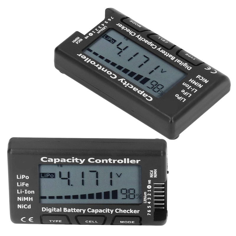 Digital Battery Capacity Checker Voltage Tester Capacity Percentage Meter for