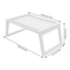 6Pcs Lap Desk Tray,Tray Folding Table,Foldable Laptop Desk,Plastic Breakfast Laptop