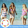 12 Pcs Hawaiian Garlands,Hawaiian Flower Lei Luau Aloha Hawaiian Garland