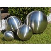 Stainless Steel Decorative Ball Large Matt Diameter 30 cm Garden