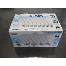 Feit Electric 65 Watt LED Br30 Flood 8 Pk
