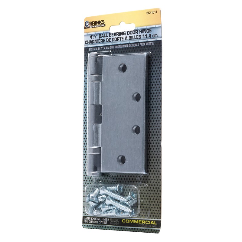 BRINKS Commercial - 4 1/2" Ball Bearing Door Hinge, Satin