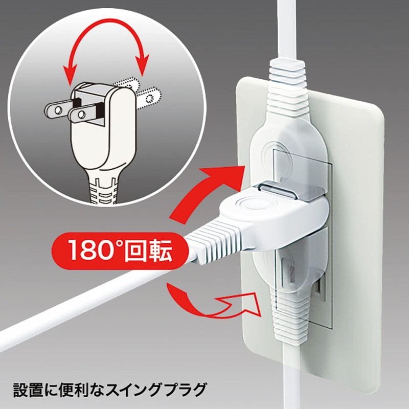 Sanwa Supply TAP-TSH31N Fire Prevention Safety Tap, 2P, 3 Socks,