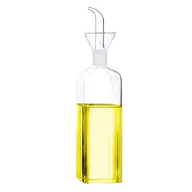 Floatant Olive Oil Pourer Olive Oil Vinegar Cooking Wine cotainer Salad Dressing Glass, Oil Bottle Vinaigrette Oil Dispenser Drizzle Oil Cruet 17oz Glass Oil Bottle