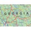 Georgia State Poster Map - 16.5 x 20.4 Inches -