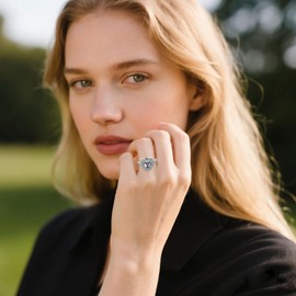 LONAGO Heart Urn Ring for Ashes 925 Sterling Silver Vintage Love Heart Memorial Keepsake Ring for Women (Size 7)