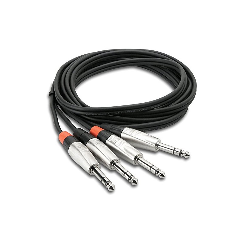 Hosa HSS-003X2 REAN Neutrik Connection Cable (4 x 6.3mm Jacks