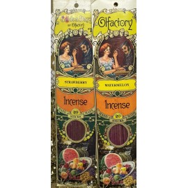 Set of 2 packs vtg watermelon & strawberry Olfactory corp 40 sticks 70's unused