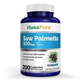 NoosaPure Saw Palmetto 4000mg capsules, 200 tablets, 1 unit / 누사퓨어 쏘팔메토 4000mg 캡슐 200정, 1개