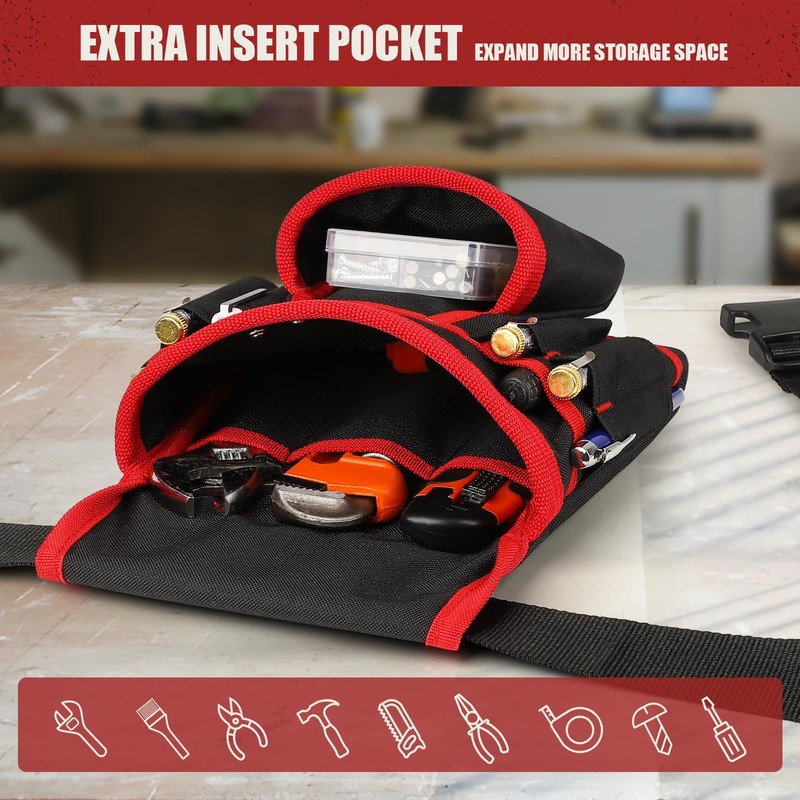 Magnetic Tool Belt for Men, 26 Pockets Heavy Duty Tool