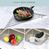 MERRYBOX Triangle Roll Up Dish Drying Rack Over The Sink,