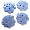 MSV Duschmatte Badematte Badewanneneinlage Anti Rutsch Pads Kieselstein - 4