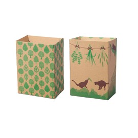 Clean Sanitary Box, 10 Piece Toilet, Etiquette Box, Trash Can, Disposable, Invisible Stylish, Cat, Scandinavian Pattern