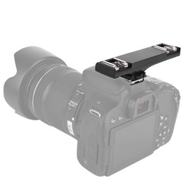 Topiky TTL Dual Hot Shoe Flash Speedlite Splitter Bracket Adapter Mount for (for )