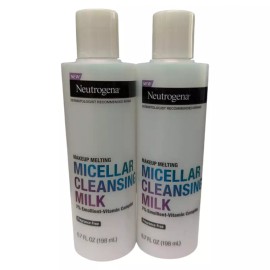Neutrogena 2 X Neutrogena Makeup Melting Micellar Milk, Makeup Remover, 6.7 fl. oZ